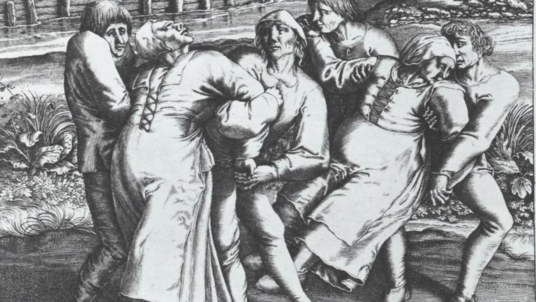 Dancing Plague Woodcut