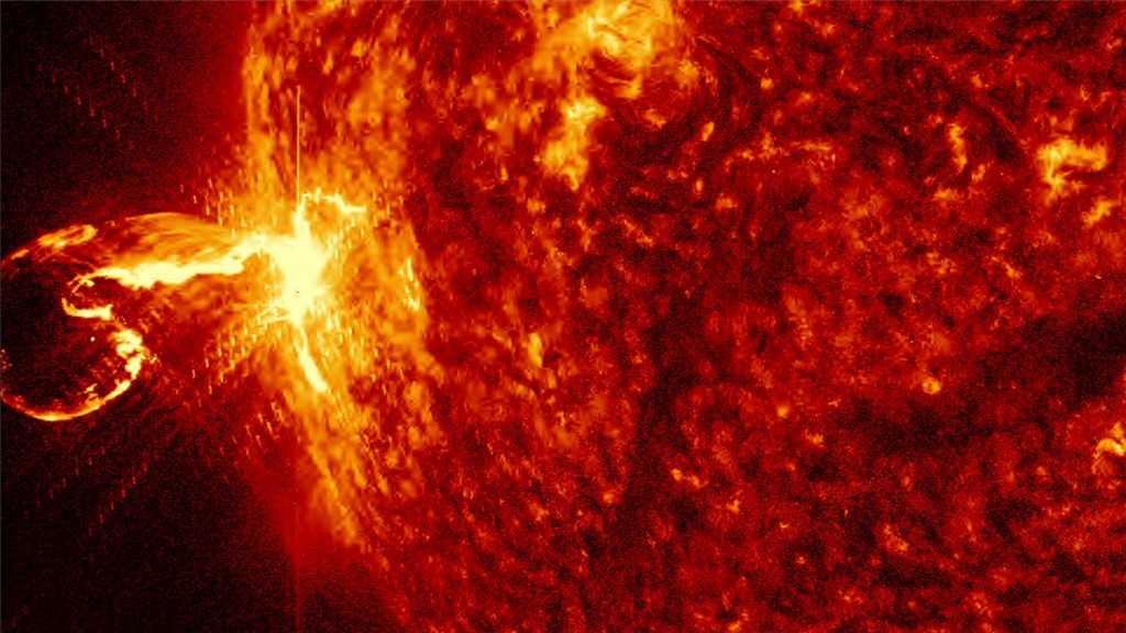 Solar Flare CME Earth