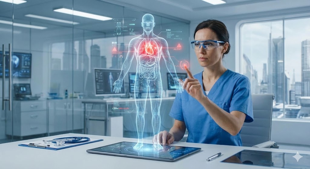 digital twin medical hologram 2025