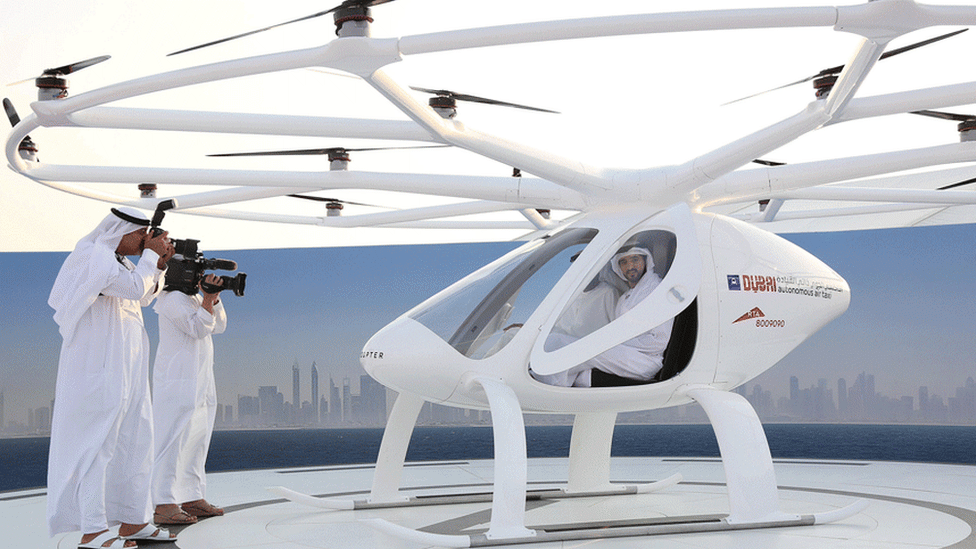 flying taxi drone dubai