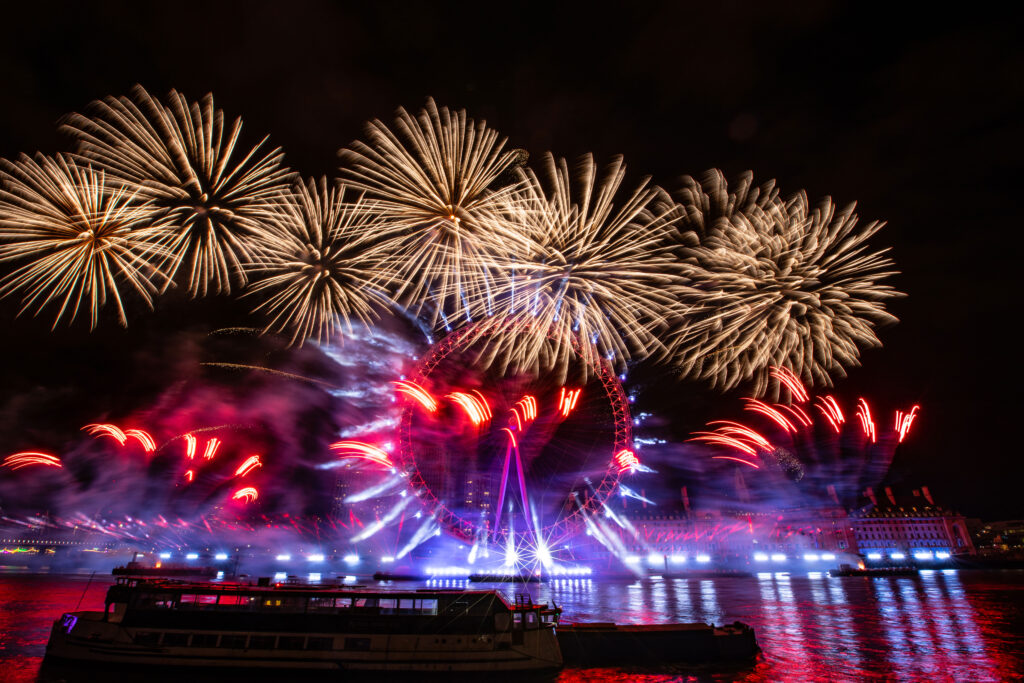 london eye big ben fireworks nye