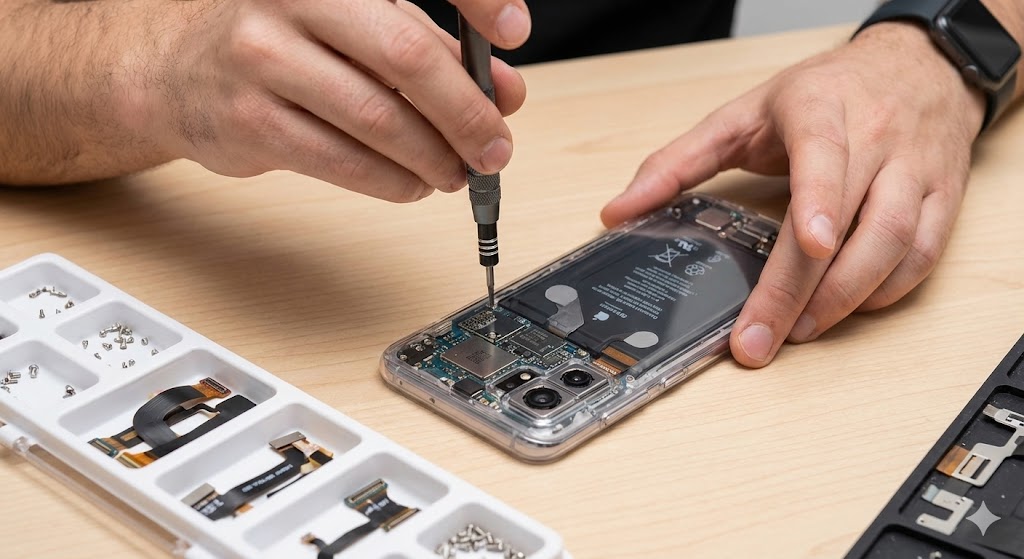 modular transparent phone repair diy 2025