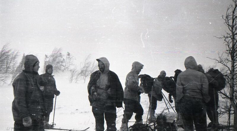 The Dyatlov Pass hikers group photo before the tragedy and their slashed tent.