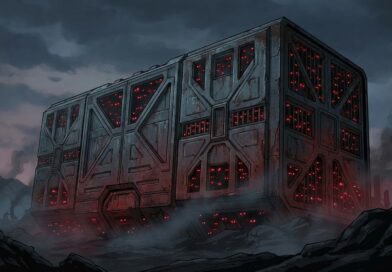 Illustration of John B. Calhoun Universe 25 experiment enclosure.