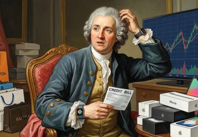 Illustration of the Diderot Effect showing how one purchase leads to a spiral of consumption.